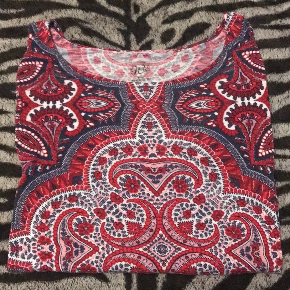 ⏰LAST CHANCE⏰ Women’s Westport Paisley Short Sleeve Top 2X